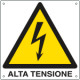 Etichetta autoadesiva pericolo alta tensione EN ISO 7010