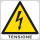 Cartello pericolo tensione EN ISO 7010