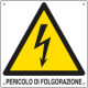 Cartello pericolo pericolo di folgorazione EN ISO 7010