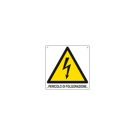 Cartello pericolo pericolo di folgorazione EN ISO 7010