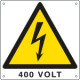 Cartello pericolo 400 Volt EN ISO 7010