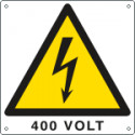 Cartello pericolo 400 Volt EN ISO 7010