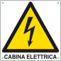 Cartello pericolo cabina elettrica EN ISO 7010