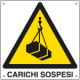 Cartello pericolo carichi sospesi EN ISO 7010