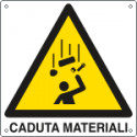 Cartello pericolo caduta materiali EN ISO 7010