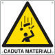 Cartello pericolo caduta materiali EN ISO 7010