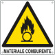 Cartello pericolo materiale comburente EN ISO 7010