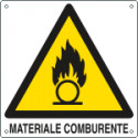 Cartello pericolo materiale comburente EN ISO 7010