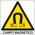 Cartello pericolo campo magnetico EN ISO 7010