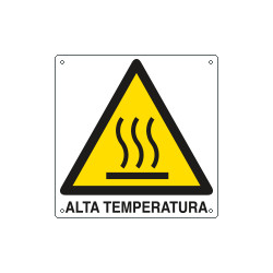 Cartello pericolo alta temperatura EN ISO 7010