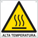 Etichetta pvc autoadesivo pericolo alta temperatura EN ISO 7010