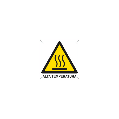 Cartello pericolo alta temperatura EN ISO 7010