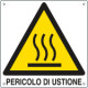 Etichetta pvc autoadesivo pericolo ustione EN ISO 7010