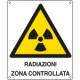 Etichetta pvc autoadesivo radiazioni zona controllata EN ISO 7010