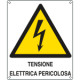 Cartello pericolo Tensione elettrica pericolosa EN ISO 7010