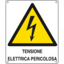 Cartello pericolo Tensione elettrica pericolosa EN ISO 7010