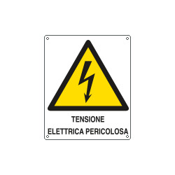 Cartello pericolo Tensione elettrica pericolosa EN ISO 7010