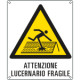 Etichetta pericolo lucernaio fragile EN ISO 7010