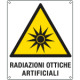 Cartello pericolo radiazioni ottiche artificiali EN ISO 7010