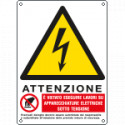Etichetta adesiva pericolo vietato eseguire lavori EN ISO 7010