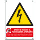 Cartello pericolo attenzione divieto accesso personale. . EN ISO 7010