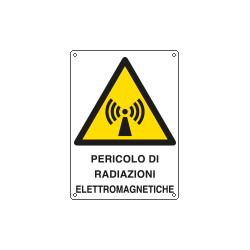 Cartello pericolo radiazioni elettromagnetiche EN ISO 7010