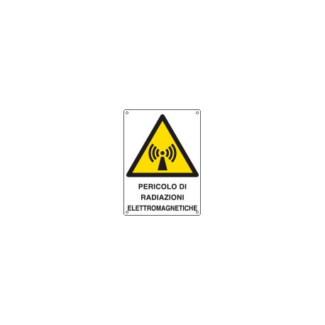 Cartello pericolo radiazioni elettromagnetiche EN ISO 7010