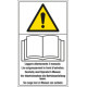 Cartello Leggere attentamente il manuale EN ISO 7010