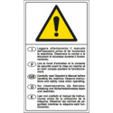 Cartello Leggere attentamente il manuale prima di . . . EN ISO 7010