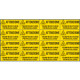 Foglio 16 etichette Attenzione temperature pericolose EN ISO 7010