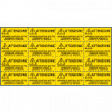 Foglio da 16 etichette autoadesive Apparecchiatura sotto. . EN ISO 7010