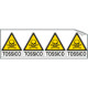 Foglio 4 etichette Pericolo Sostanze Tossiche EN ISO 7010