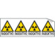 Foglio 4 etichette Radioattivo EN ISO 7010