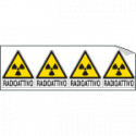 Foglio 4 etichette Radioattivo EN ISO 7010