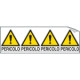 Foglio 4 etichette adesive pericolo generico EN ISO 7010
