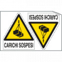 Foglio 2 etichette Carichi Sospesi EN ISO 7010