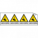 Foglio 4 etichette Carichi Sospesi EN ISO 7010