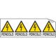 Foglio 4 etichette adesive pericolo elettricita' EN ISO 7010