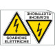 Foglio 2 etichette Scariche Elettriche EN ISO 7010