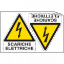 Foglio 2 etichette Scariche Elettriche EN ISO 7010