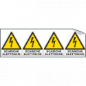Foglio 4 etichette Scariche Elettriche EN ISO 7010