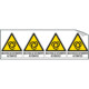 Foglio n. 4 etichette adesive Macchina ad avviamento. . EN ISO 7010