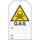 Cartellino plastica pericolo gas. . . EN ISO 7010