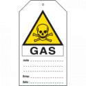 Cartellino plastica pericolo gas. . . EN ISO 7010