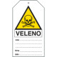 Cartellino plastica pericolo veleno. . . EN ISO 7010