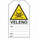 Cartellino plastica pericolo veleno. . . EN ISO 7010