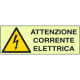 Cartello PVC rigido luminescen. DIN att. corrente elettrica EN ISO 7010