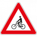 Triangolo rifrangente NF 35 ATTRAVERSAMENTO CICLABILE
