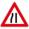 Triangolo rifrangente NF 18 STRETTOIA SIMMETRICA sinistra