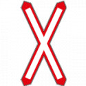 Rifrangente NF 10/c CROCE S. ANDREA SEMPLICE VERTICALE